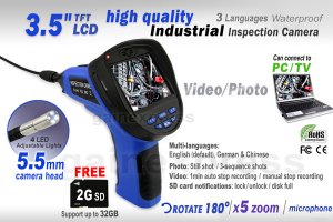 cia360-3-5-lcd-endoscope-5-5mm-dia-camera-video-sound-recording-w-mic-2g-sd-card